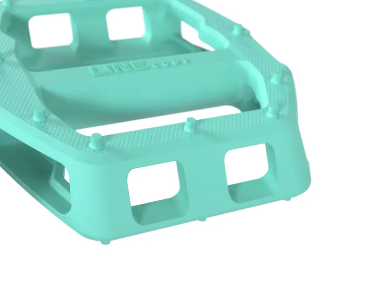 Trek Line Comp Flat Mountain Bike Pedals in Miami Green-1