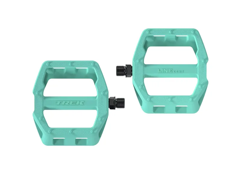 Trek Line Comp Flat Mountain Bike Pedals in Miami Green-3