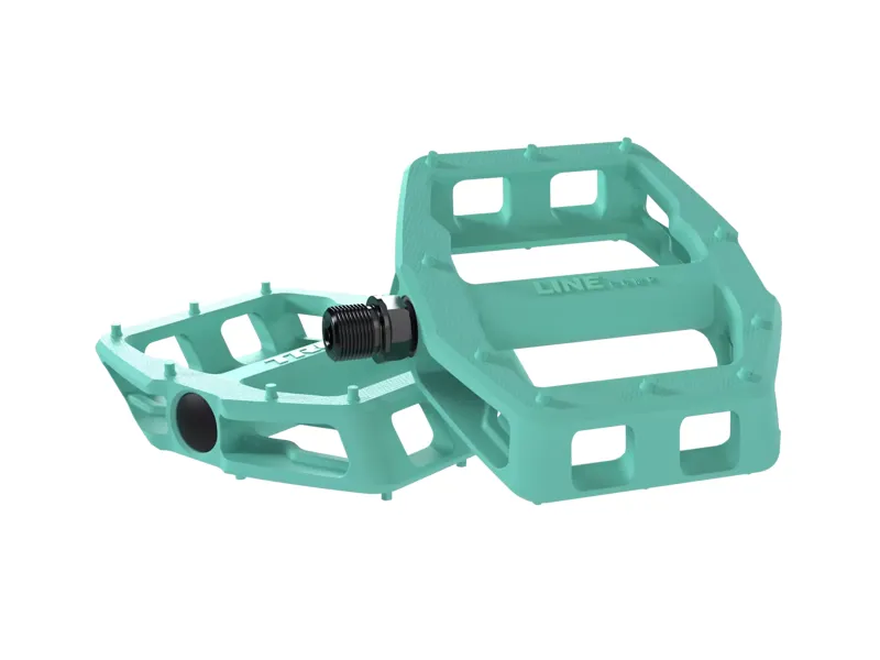 Trek Line Comp Flat Mountain Bike Pedals in Miami Green