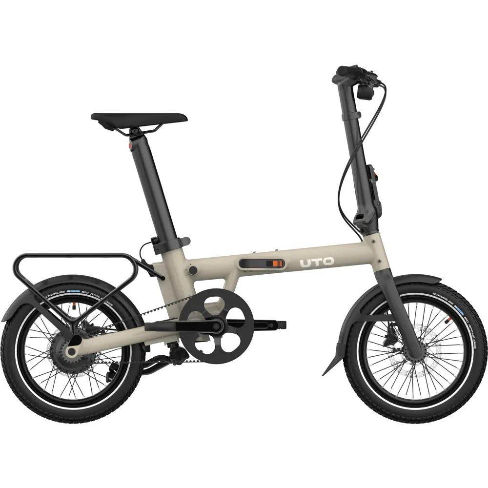 Team Cycles Uto UTO Morning PRO16 250Wh Electric Folding Bike in Satin Taupe | Interest FREE Finance & Online Refund Policy.
