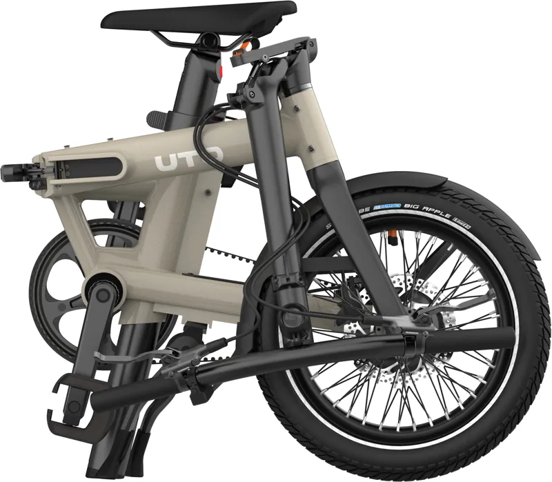 UTO Morning PRO16 250Wh Electric Folding Bike in Satin Taupe-2