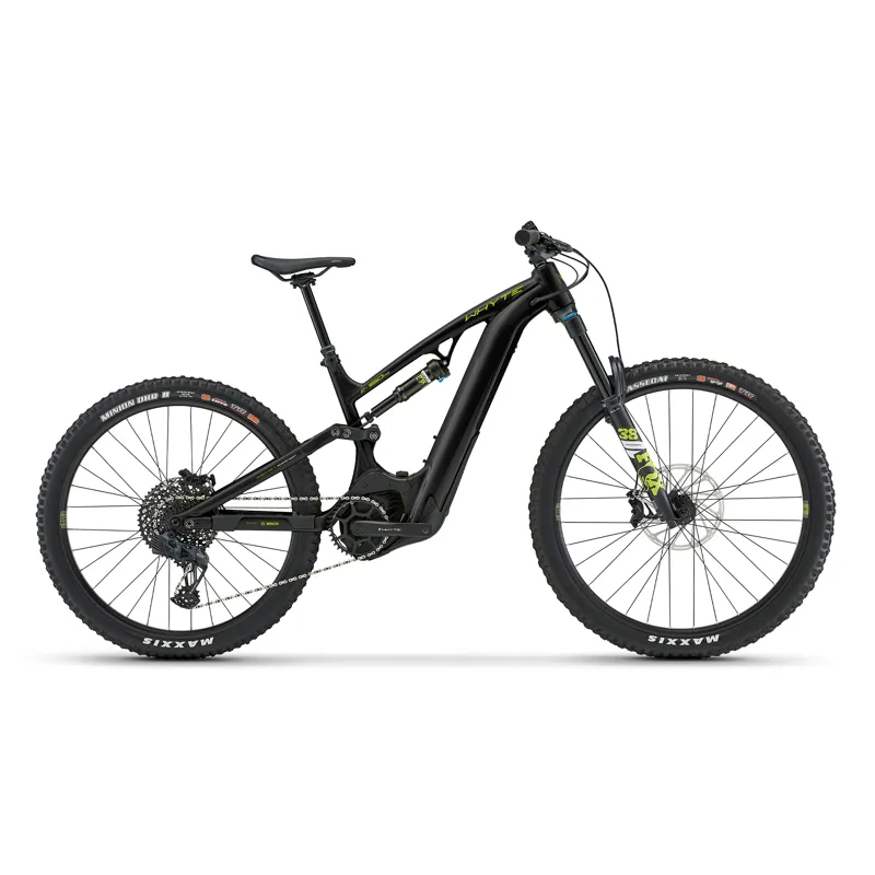 2023 Whyte Bikes E-160 RS MX in Matt Black with Lime White