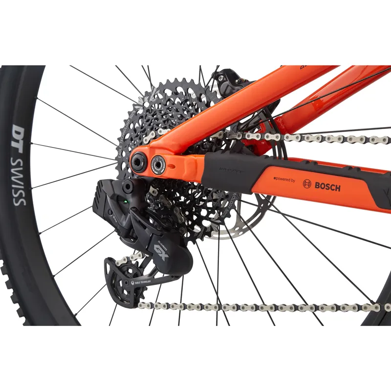 Whyte Bikes E-160 RSX Full Suspension Electric Mountain Bike in Orange Black and Gold-2