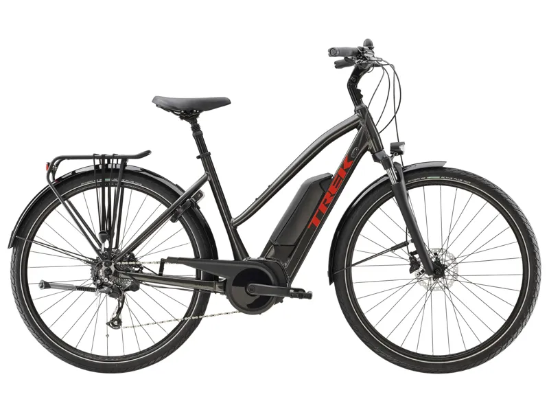 Trek Verve+ 2 Stagger 400wh Electric Hybrid Bike in Black
