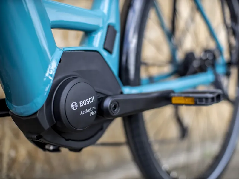 TREK Verve+ 3 Lowstep 400Wh Electric Hybrid Bike in Teal-1