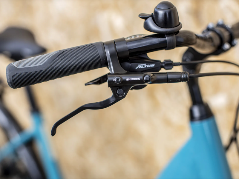 TREK Verve+ 3 Lowstep 400Wh Electric Hybrid Bike in Teal-8