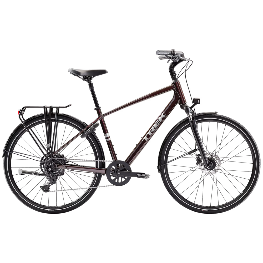 Team Cycles Trek TREK Verve Equipped Hybrid Bike in Dark Carmine | Interest FREE Finance & Online Refund Policy.