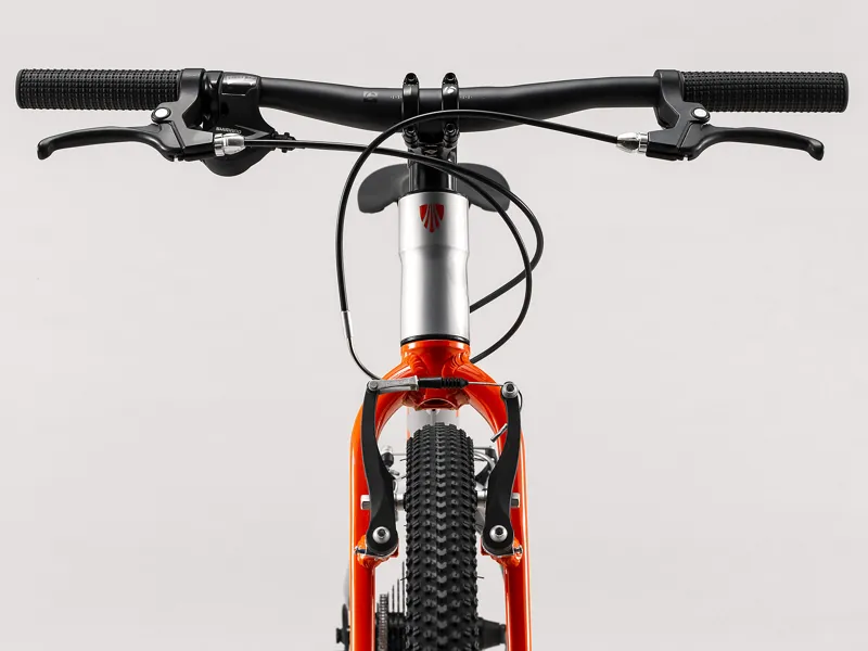 TREK Wahoo 24 inch Wheel Kids Bike Quicksilver and Orange-1