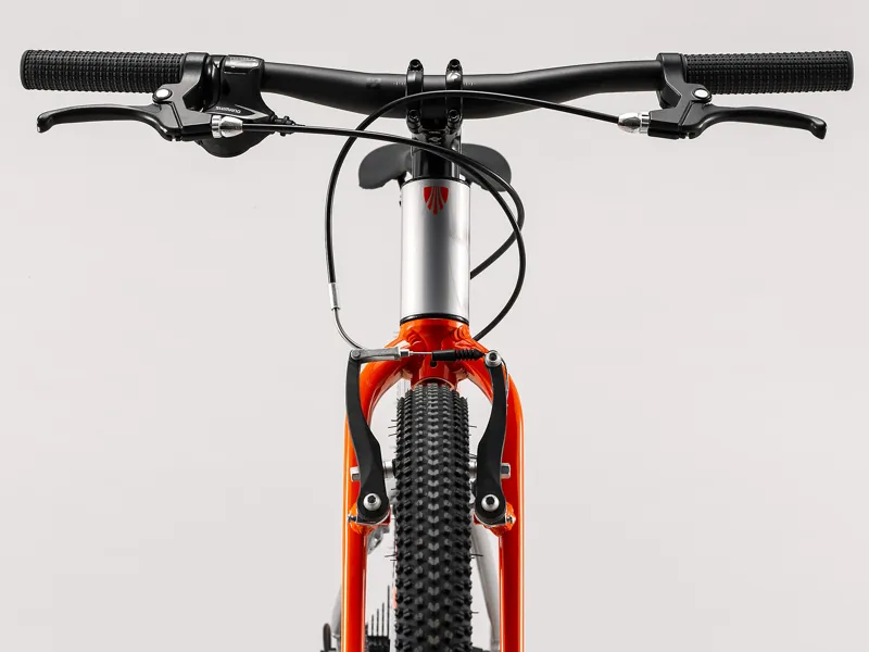 TREK Wahoo 26 inch Wheel Kids Bike Quicksilver and Orange-1