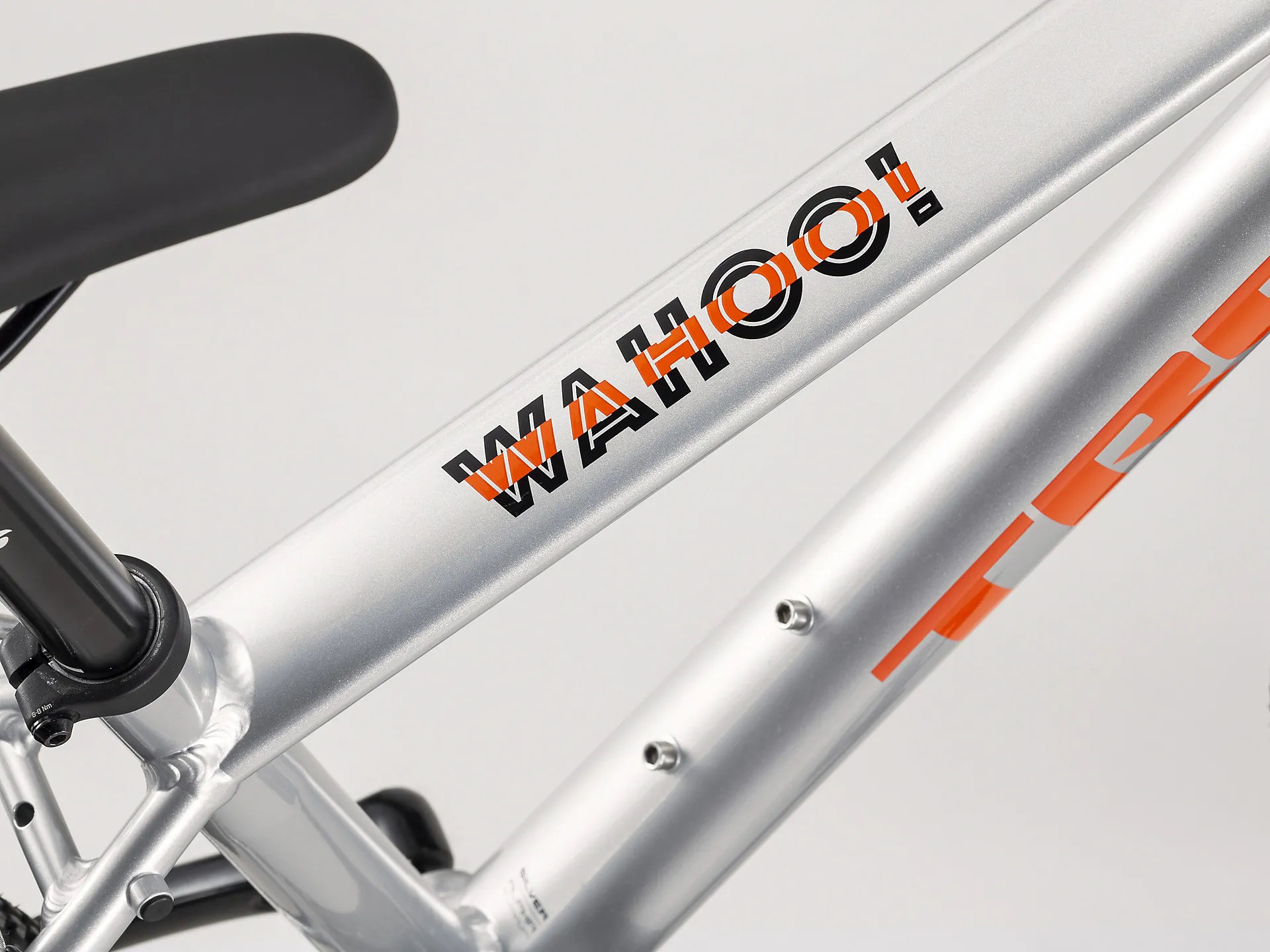 TREK Wahoo 26 inch Wheel Kids Bike Quicksilver and Orange