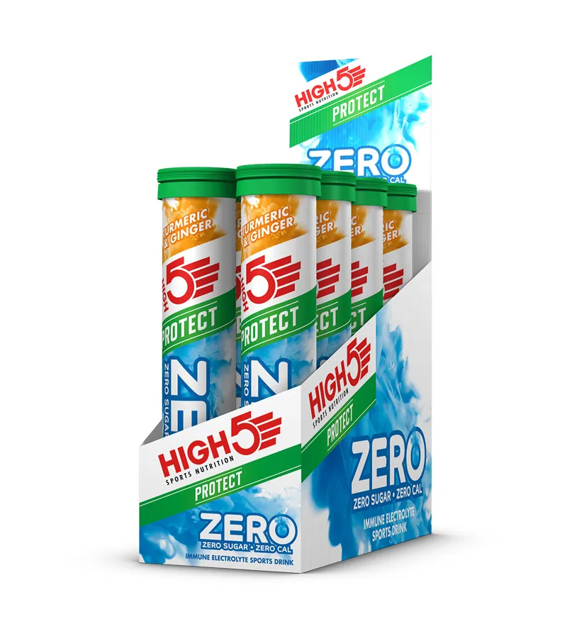 High5 ZERO Protect Hydration Tabs in Tumeric and Ginger - FULL BOX