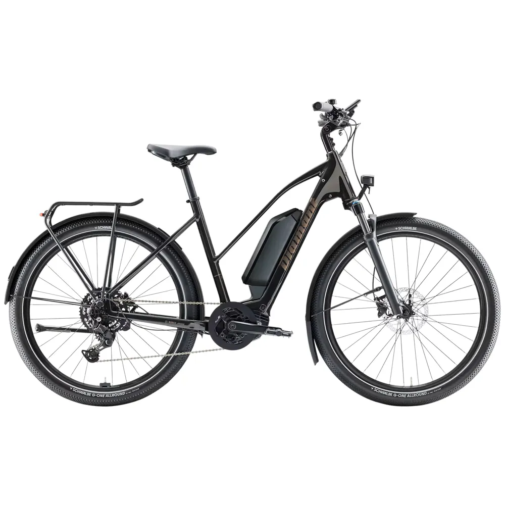 Team Cycles Diamant Zing Trip Core Mid Step 545Wh Electric Hybrid Bike in Samtschwarz | Interest FREE Finance & Online Refund Policy.
