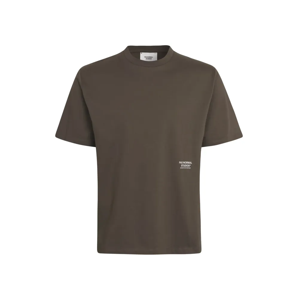 Team Cycles Pas Normal Studios Off-Race T-Shirt in Ash Brown | Interest FREE Finance & Online Refund Policy.