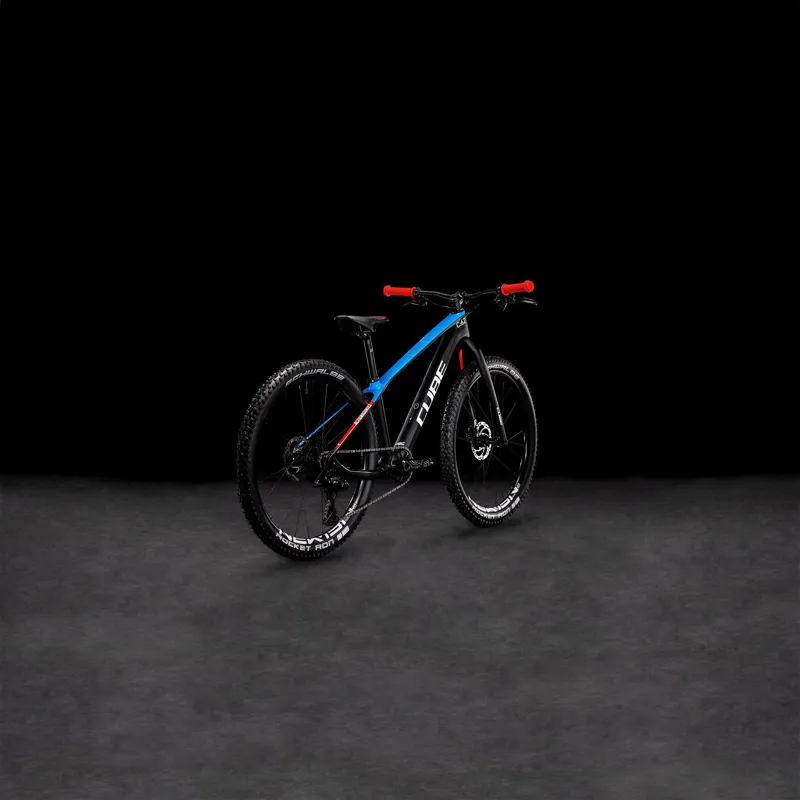 Cube Elite 240 C:62 Pro Kids Mountain Bike in Carbon Blue and Red-6