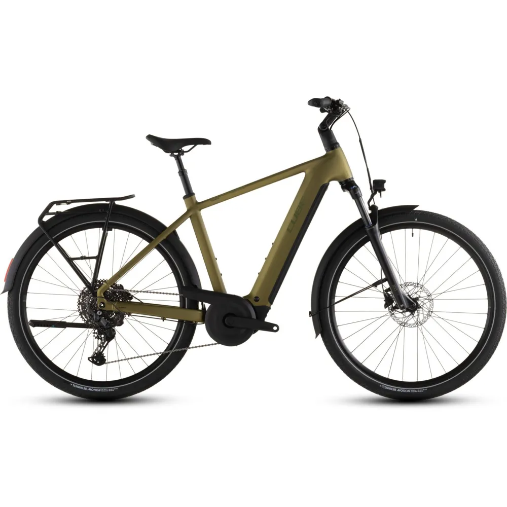 Team Cycles Cube Touring Hybrid Pro 800Wh Electric Hybrid Bike in Goldenlime and Black | Interest FREE Finance & Online Refund Policy.