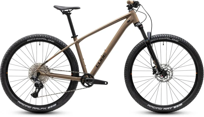 Cube Aim SLT Hardtail Mountain Bike in Cappuccino and Black