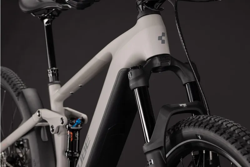 Cube Stereo Hybrid ONE44 SLX 800Wh Electric Full Suspension Mountain Bike in Oatgrey and Grey-4