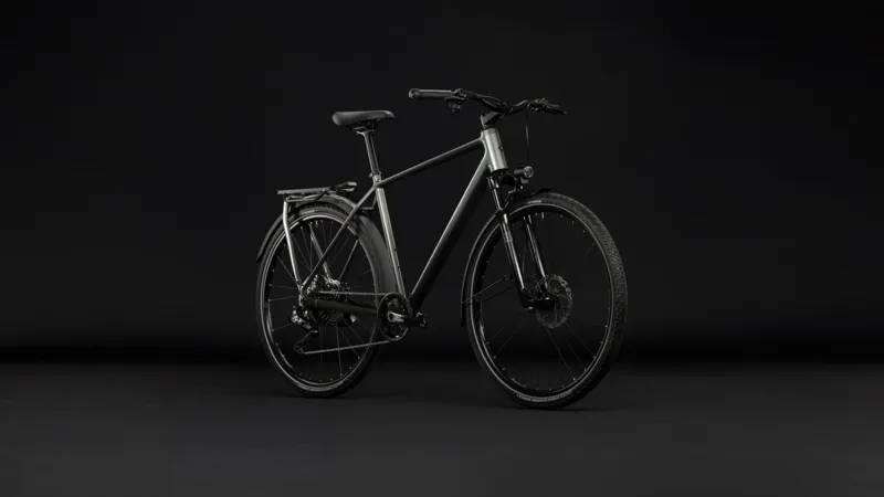 Cube Kathmandu SLT Hybrid Bike in Flashgrey and Chrome-6