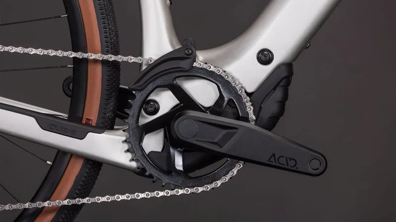 Cube Nulane Hybrid C:62 Race 400Wh Electric Hybrid Bike in Sleekgrey and Prism-6