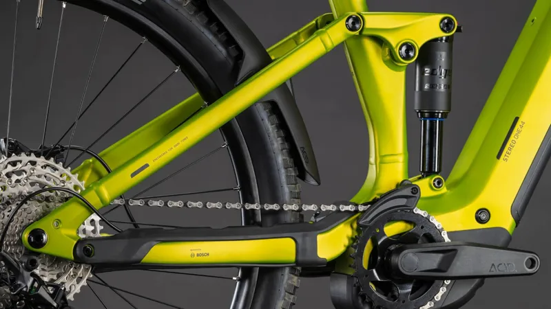 Cube Stereo Hybrid ONE44 Pro 800Wh Electric Full Suspension Mountain Bike in Lizard and Black-7