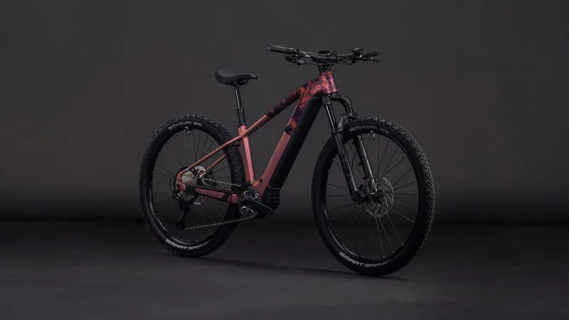 Cube Reaction Hybrid SLX 800Wh Electric Mountain Bike in Shiftblush and Art-8