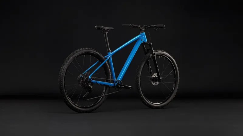 Cube Aim Pro Mountain Bike in Topasblue and Blue-7