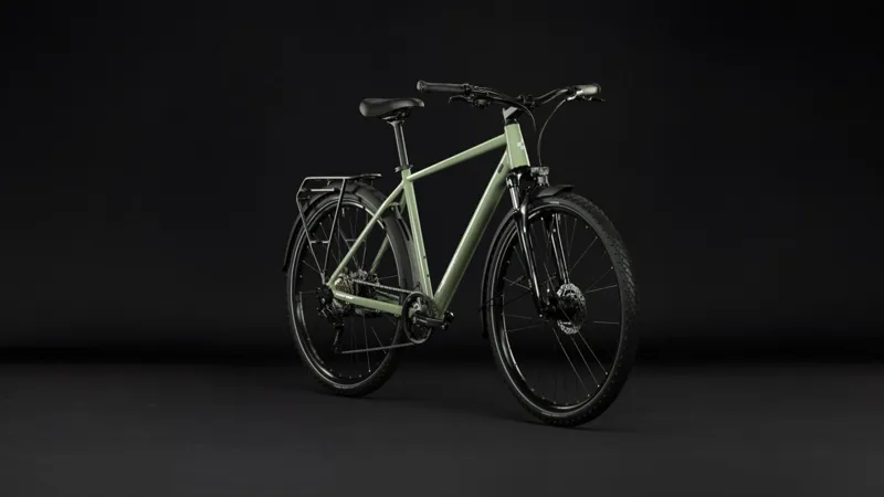 Cube Nature ONE FE Hyrbid Bike in Almondgreen and Green-8