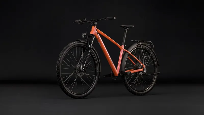Cube Aim One FE Hardtail Mountain Bike in Salmon and Black-8