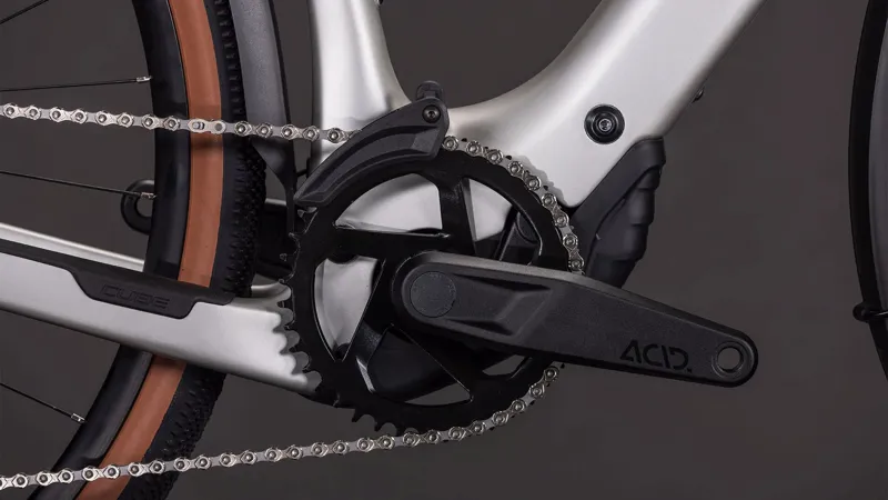 Cube Nulane Hybrid C:62 Race FE 400Wh Electric Hybrid Bike in Sleekgrey and Prism-5