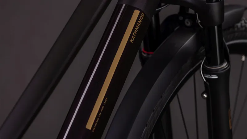 Cube Kathmandu SLX Hybrid Bike in Solareclipse and Gold-4