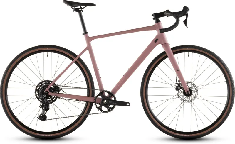 Cube Nuroad One Gravel Bike in Ruby and Puce