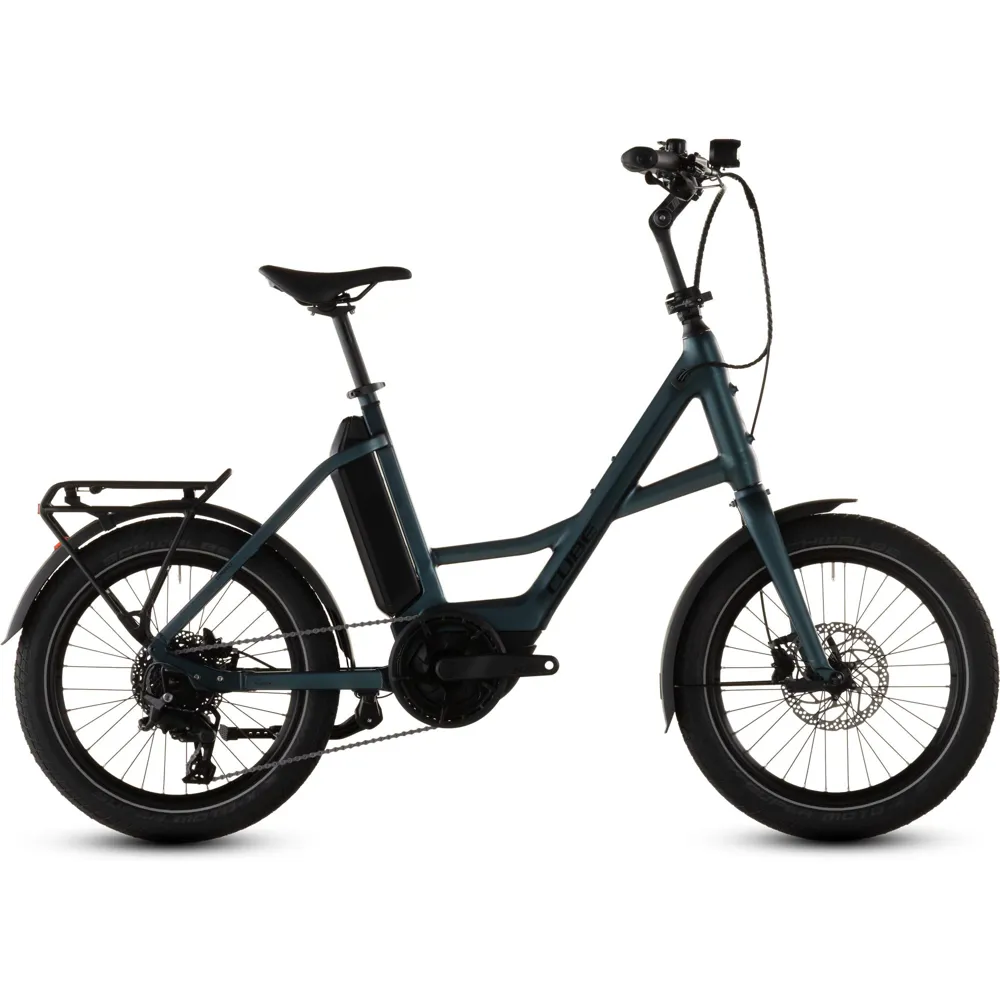 Team Cycles Cube Compact Hybrid 545Wh Unisize Electric Hyrbid Bike in Royalgreen and Black | Interest FREE Finance & Online Refund Policy.