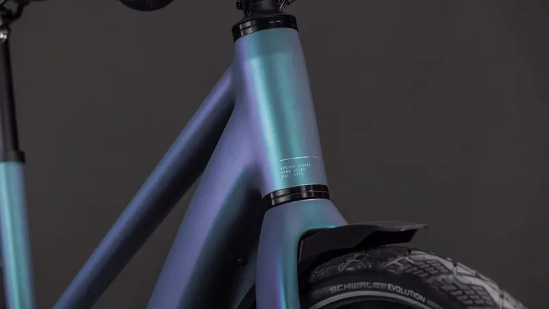 Cube Editor Hybrid SLT FE T 400Wh Electric Hybrid Bike in Smaragdgrey and Prism-6