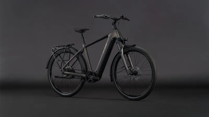 Cube Touring Hybrid Comfort SLX 800Wh Electric Hybrid Bike in Charcoal and Chrome-7