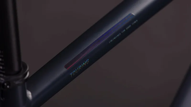 Cube Touring One Hybrid Bike in Night and Chrome-2