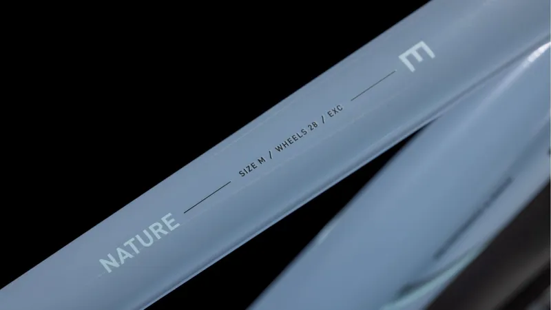 Cube Nature EXC Allroad Hybrid Bike in Pigeonblue and Black-5