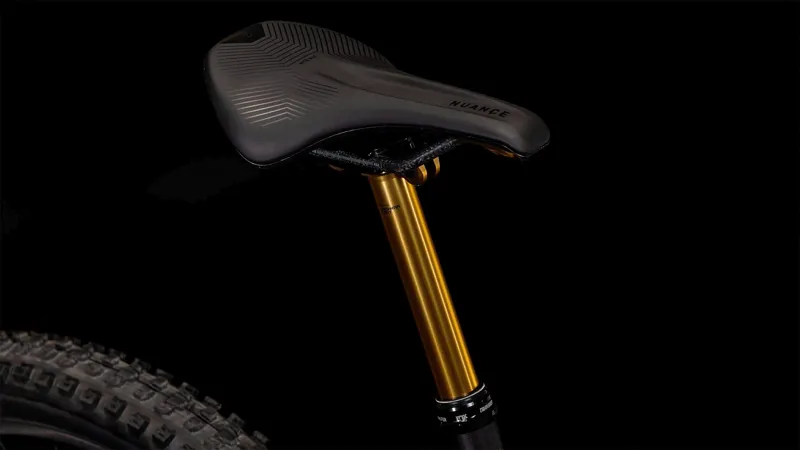 Cube AMS Hybrid ONE44 C:68X SuperTM 400x 400Wh Full Suspension Electric Mountain Bike in Dustyolive and Gold-4