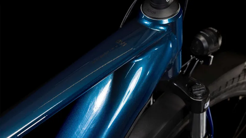 Cube Touring Hybrid One 500Wh Electric Hybrid Bike in Deepsea and Chrome-4