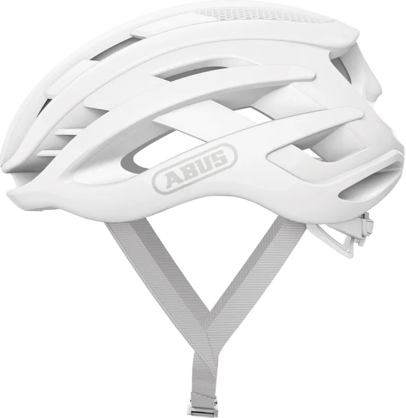 Abus AirBreaker Road Bike Helmet in Pure White