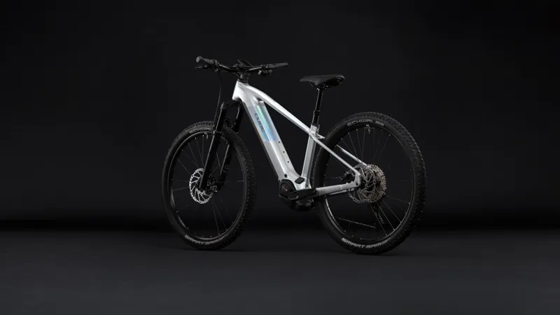 Cube Reaction Hybrid SLX 800Wh Electric Mountain Bike in Platinum and Reflex-9