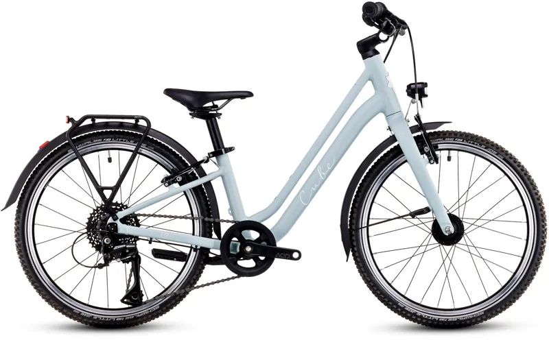 Cube Ella 200 Kids Hybrid Bike in Aloegreen and White