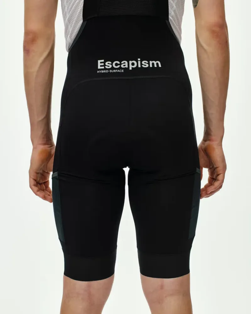Pas Normal Studios Escapism Cargo Bibs in Black-7