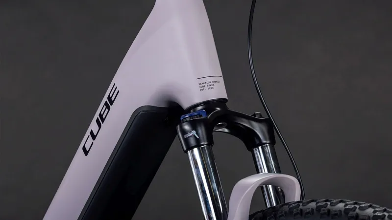 Cube Reaction Hybrid Performance EE 600Wh Electric Mountain Bike Plumgrey and Black-4