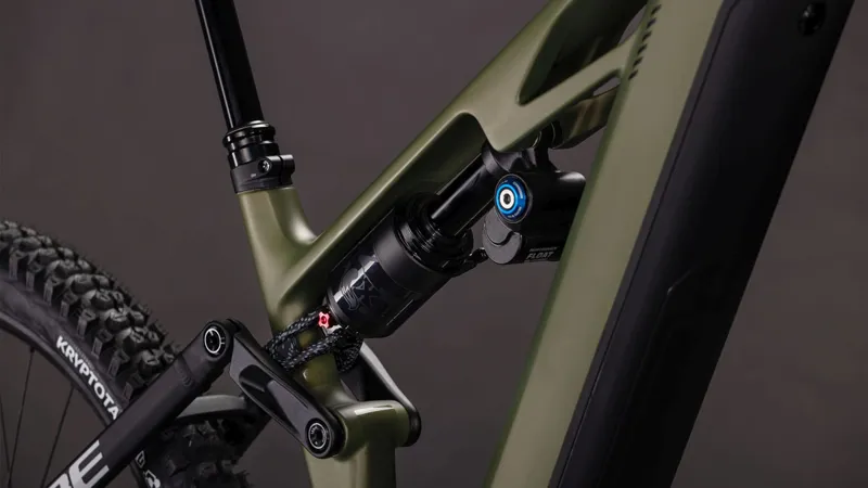 Cube Stereo Hybrid ONE77 HPC TM 800Wh Electric Full Suspension Mountain Bike in Reedgreen and Matrix-5