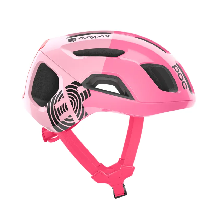2023 POC Ventral Air MIPS Team EF Education-EasyPost Helmet in Pink-2