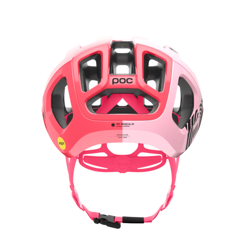 2023 POC Ventral Air MIPS Team EF Education-EasyPost Helmet in Pink-3