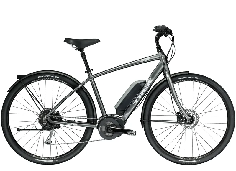 2019 Trek Verve Mens Hybrid E bike in Grey