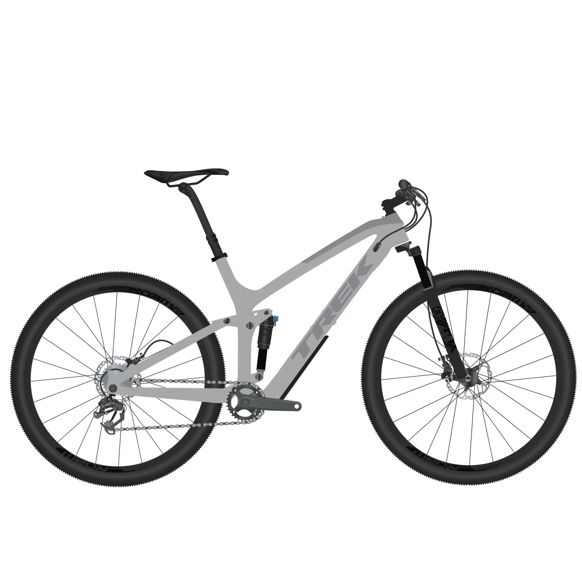 2019 Trek Fuel EX 29 Mens Carbon Full Suspension Mountain Bike Grey