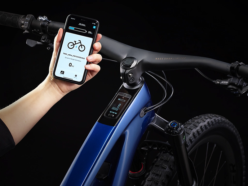 TREK Fuel EXe 9.9 XTR 360Wh Full Suspension Electric Mountain Bike in Mulsanne Blue-5