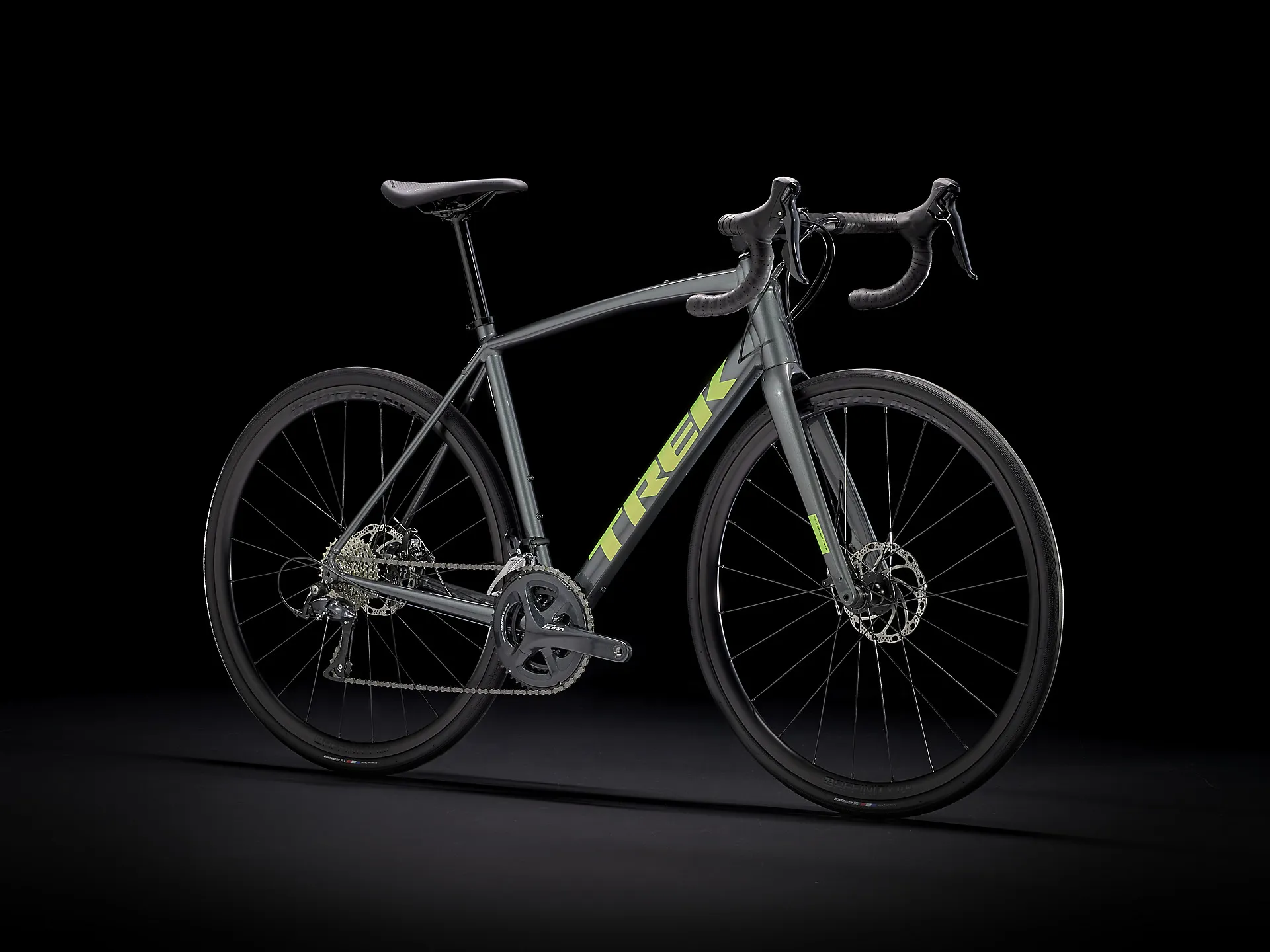 TREK Domane AL 3 Disc Road Bike Grey and Black